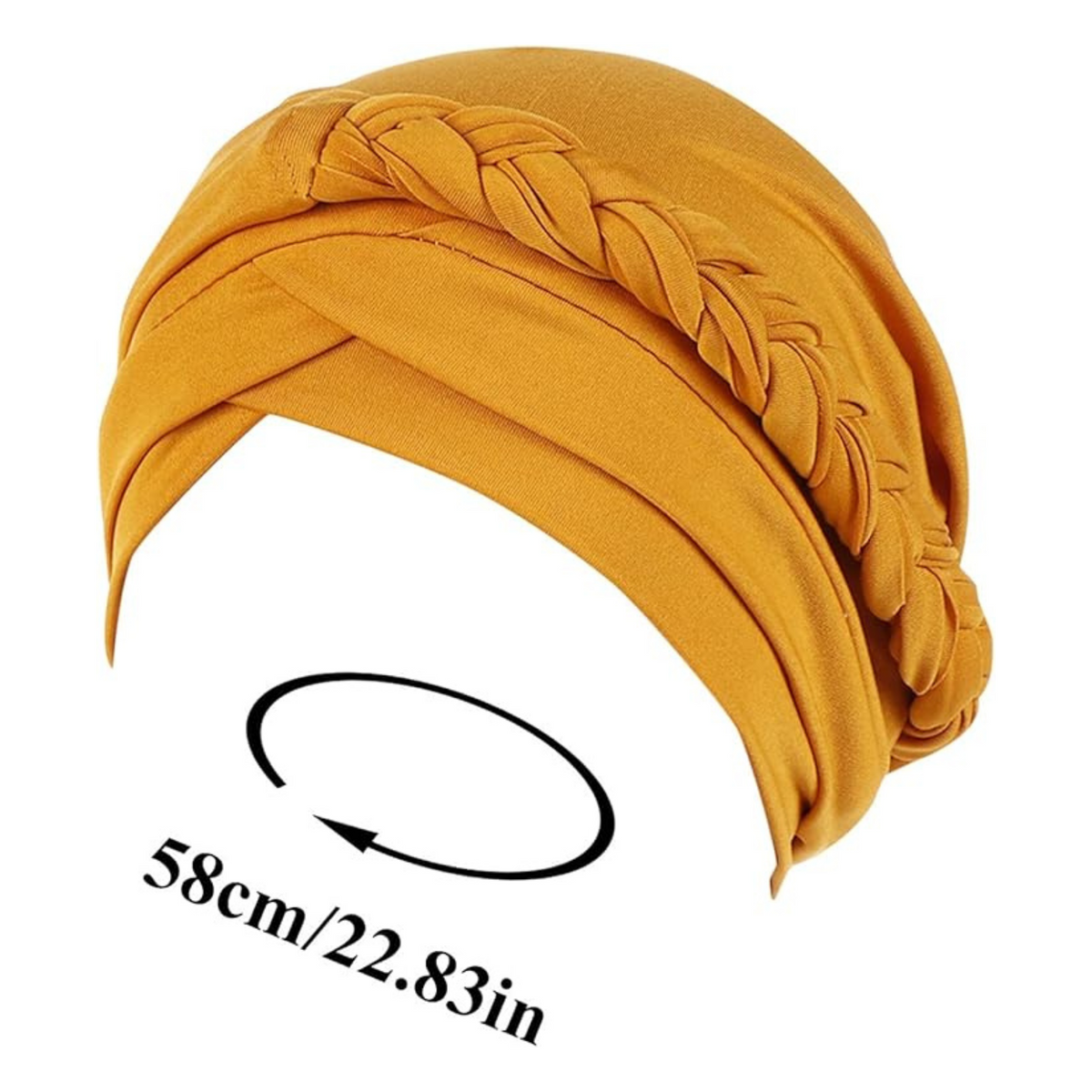 Muslim Hair Scarf Turban Head Wrap Women's Floral Chemo Cap Cancer Hat Beige
