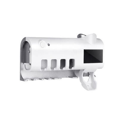 Automatic Toothpaste Dispenser Toothbrush Holder UV Steriliser Squeezer White