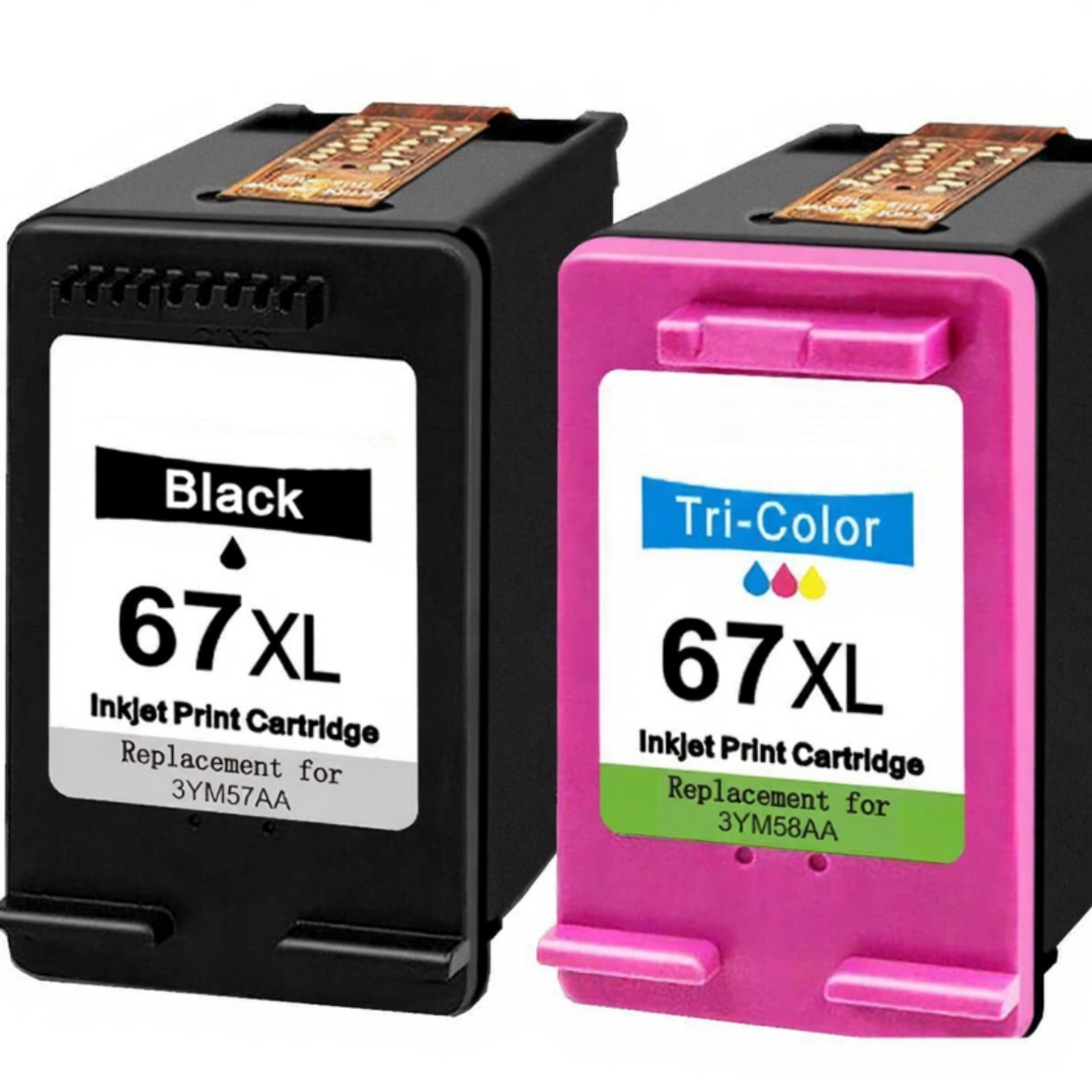 HP 67XL Compatible High Yield Ink Cartridge Combo Value 3 Pack