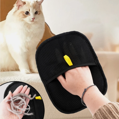 Static Grooming Gloves Pet Dedusting for Easy Hair Removal 1x Comfortable Use