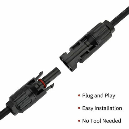 IP67 Solar Y Connector Cable 2 Way Splitter Plug PV Panel Adapter Pair