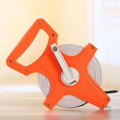 Fiberglass Open Reel Tape Measure 100M Long Measuring Tape Metric Imperial