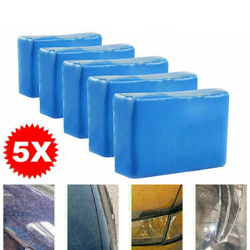 5pcs Car Clay Bar Kit Auto Detailing Cleaning Blue Clay Paint Cleaner