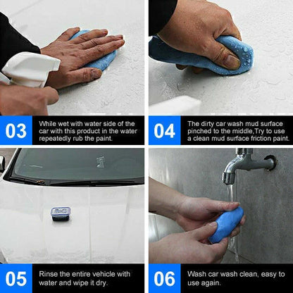 5pcs Car Clay Bar Kit Auto Detailing Cleaning Blue Clay Paint Cleaner