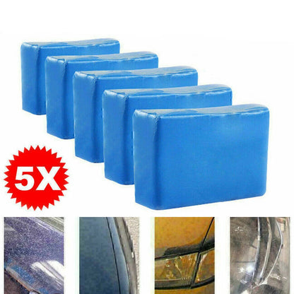 Car Clay Bar Kit 5pcs Auto Detailing Blue Clay Paint Cleaner Wash