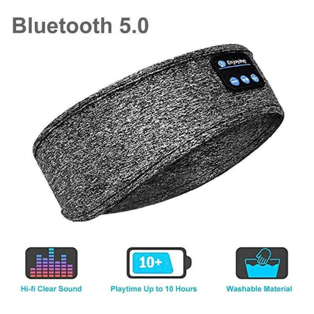 Sleep Eye Mask Headphones Bluetooth Wireless Music Headband Earphones