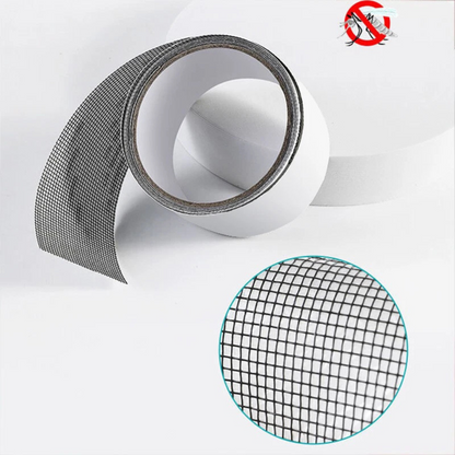 2x Black Window Screen Repair Tape Self Adhesive Fly Mosquito Net Patch Tape