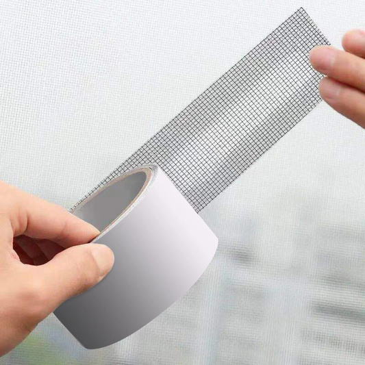 2pcs Fly Screen Mesh Repair Tape Window Door Insect Net Patch Adhesive Black