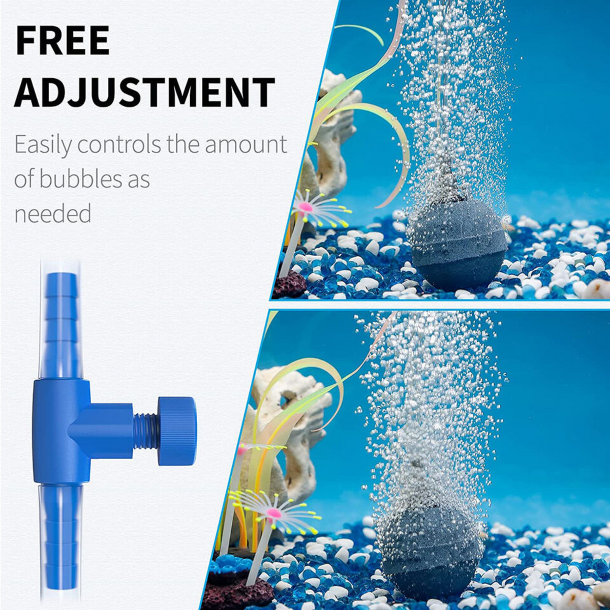 10pcs Fish Tank Airline Valve Flow Regulator Air Pump Tube Control