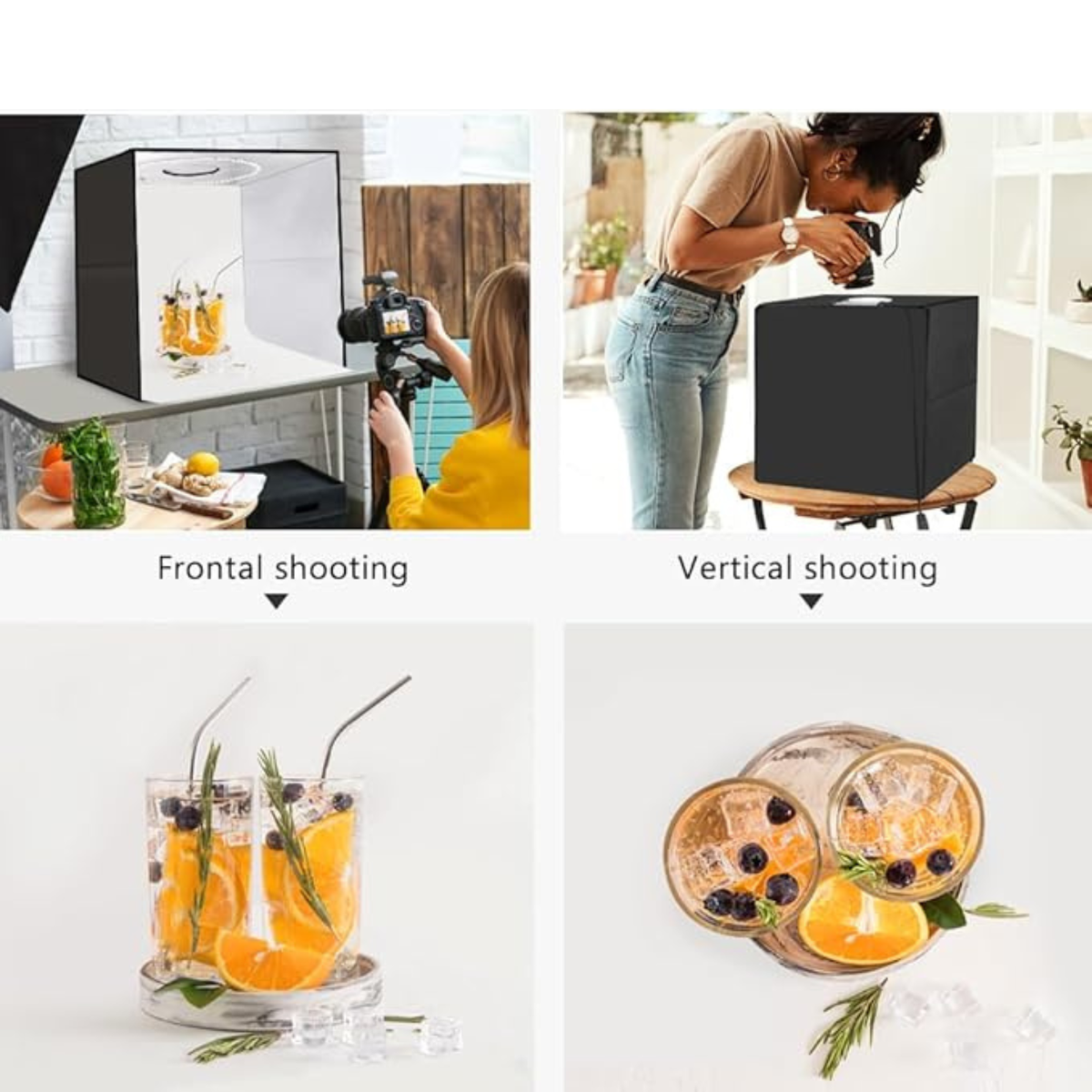 Photography LED Light Box 40cm Portable Photo Studio Lighting Kit Setup