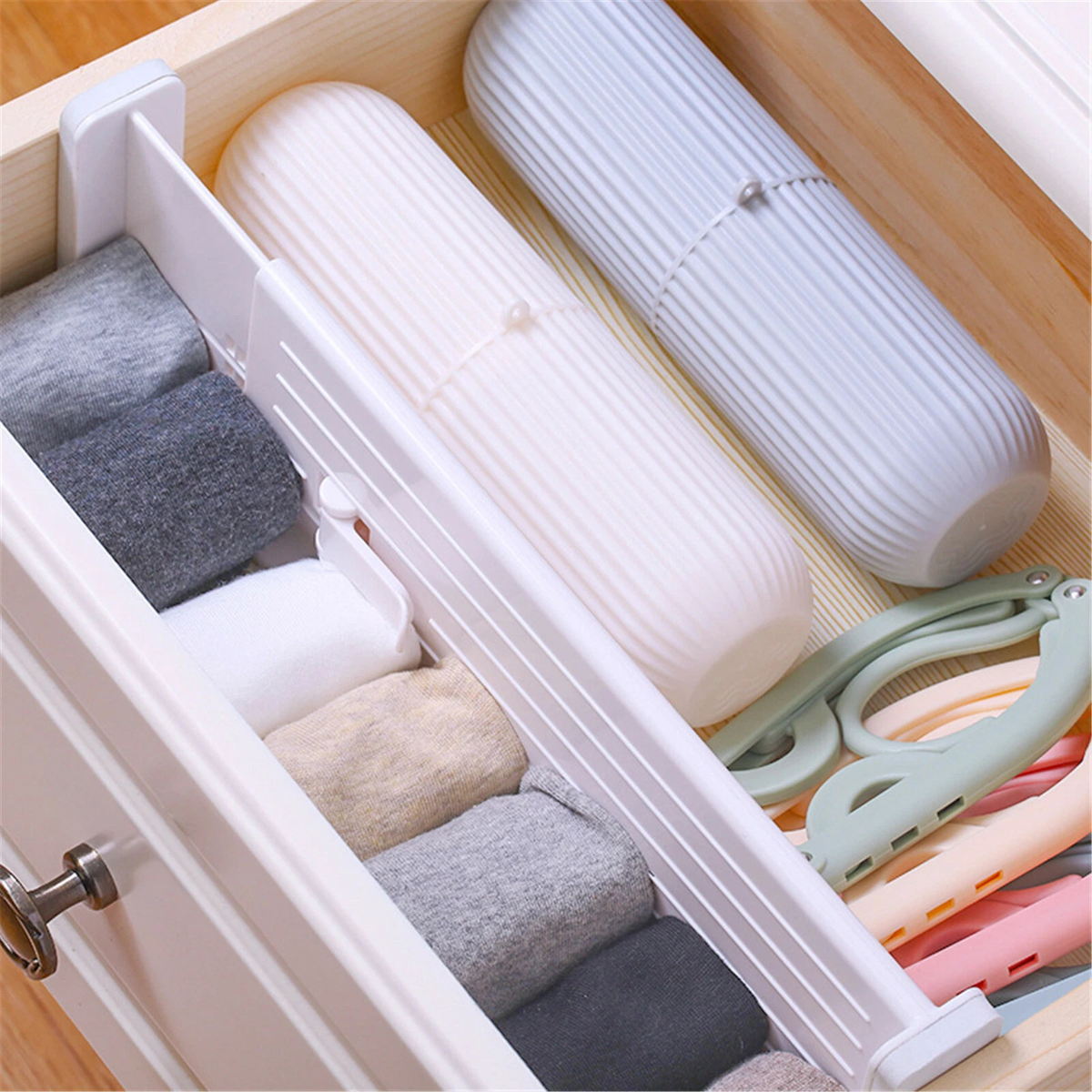 Adjustable Drawer Divider 6x Partition Organiser Storage Divider