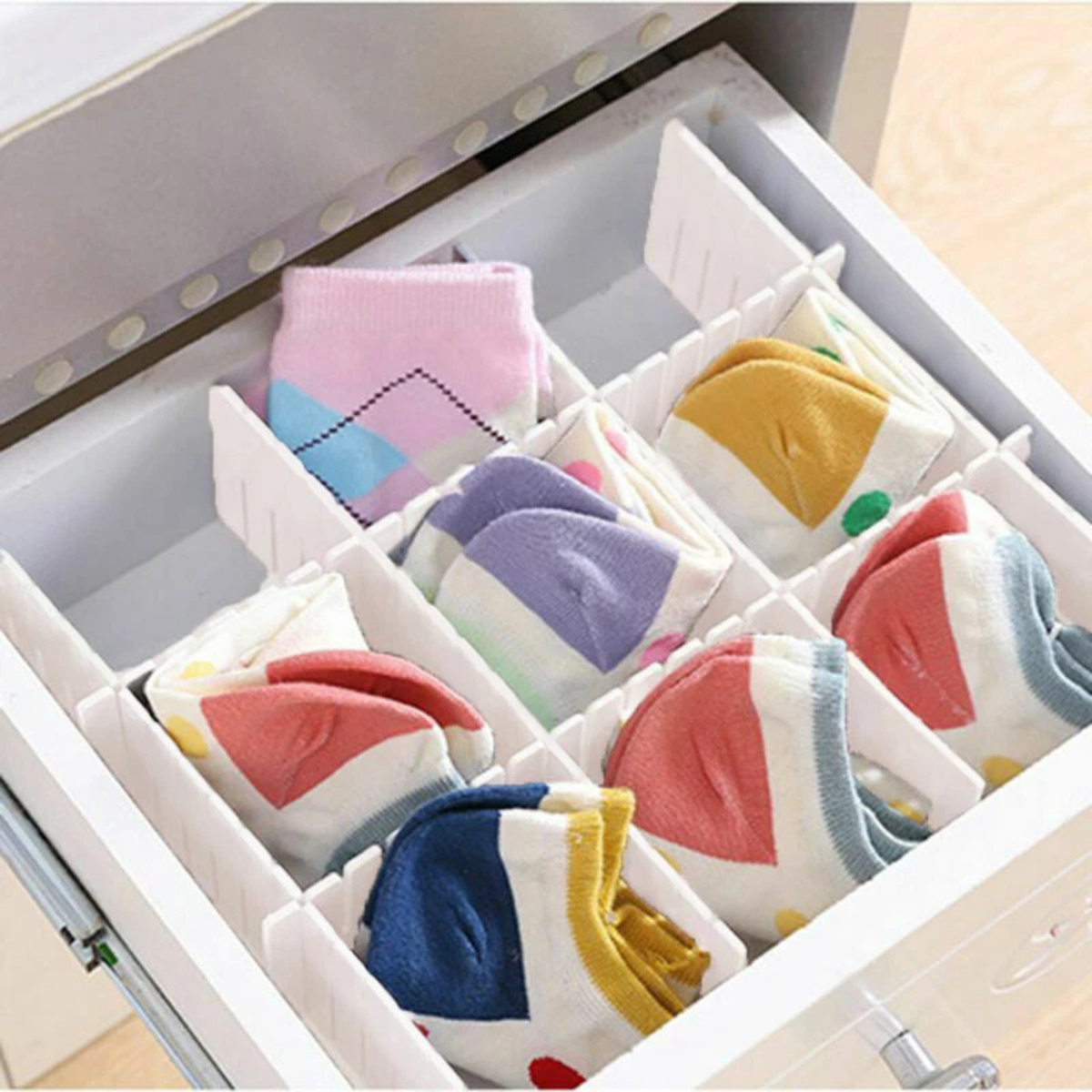 Drawer Cabinet Organiser 24X Adjustable Clapboard Divider Storage System
