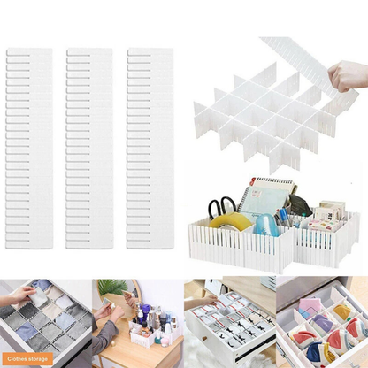 Drawer Cabinet Organiser 24X Adjustable Clapboard Divider Storage System