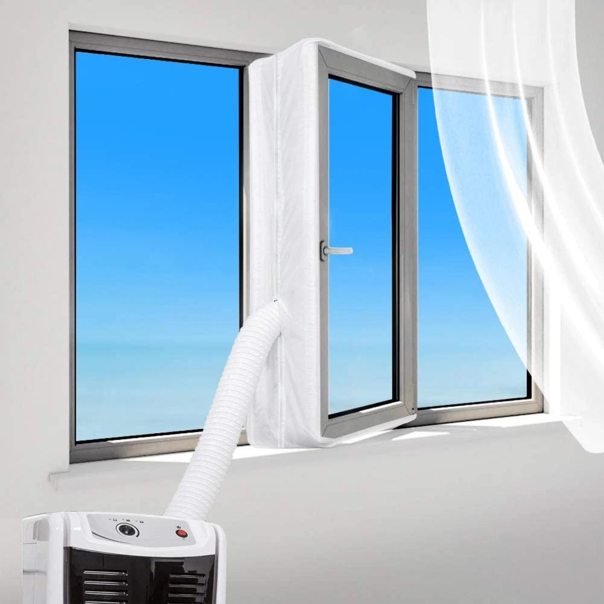 Waterproof Window Seal 4M Hot Air Stop Outlet Cover for Home AC Use
