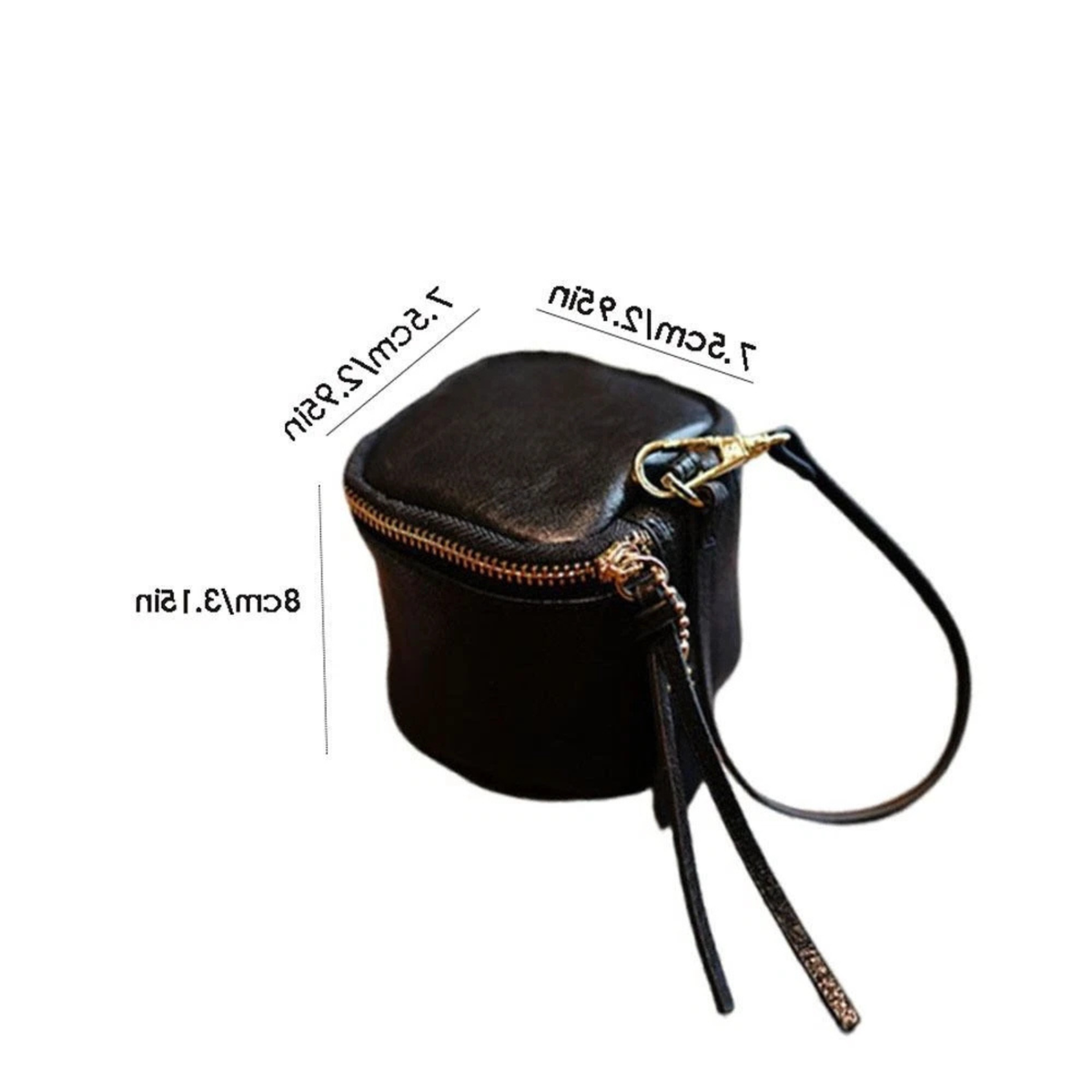 Lipstick Storage Wrist Bag Lightweight Cosmetic Organiser Black Colour