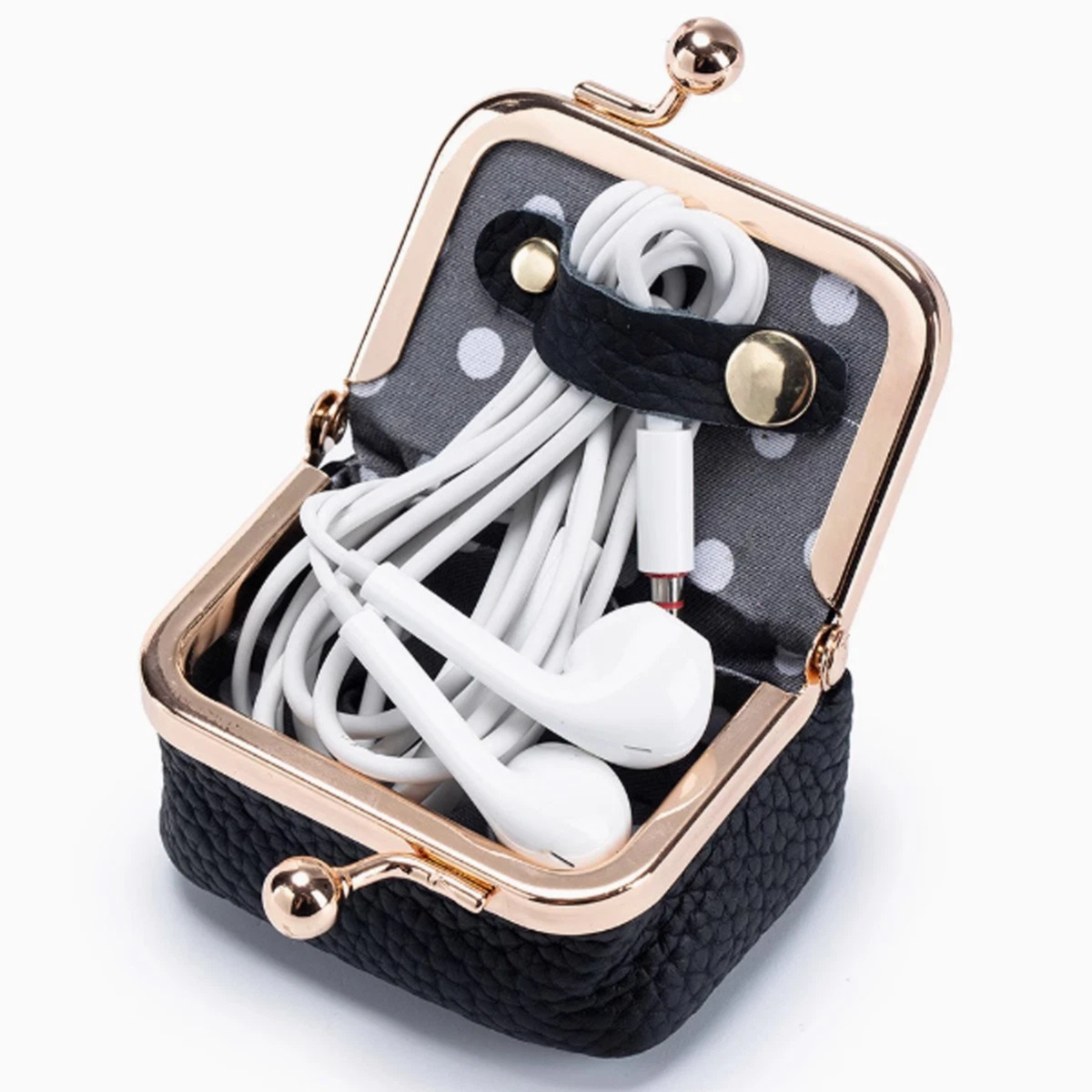 Small Necklace Earrings Jewelry Pouch Storage Bag for Ring Travel Case