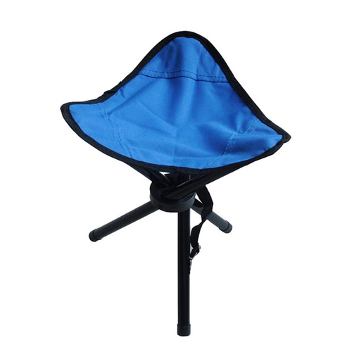 Beach Chair Folding Portable Camping Stool Lightweight Outdoor Seat Blue