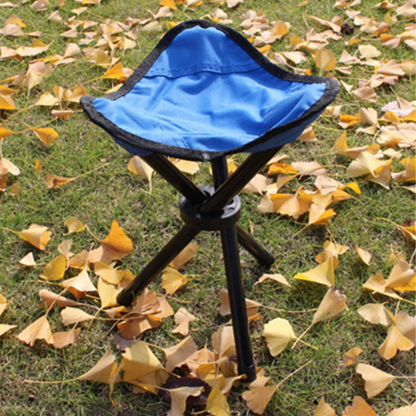 Beach Chair Folding Portable Camping Stool Lightweight Outdoor Seat Blue