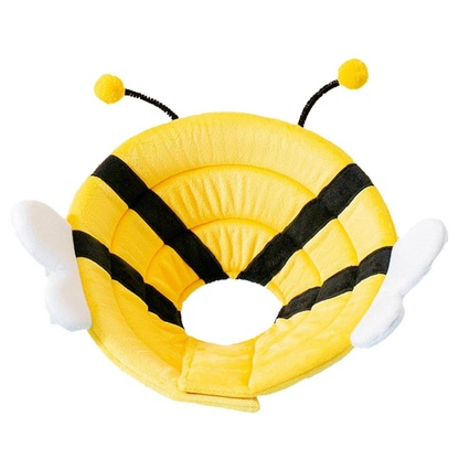 Recovery Elizabethan Cone Cat Dog Yellow Bee Size L Protective Gear Pet