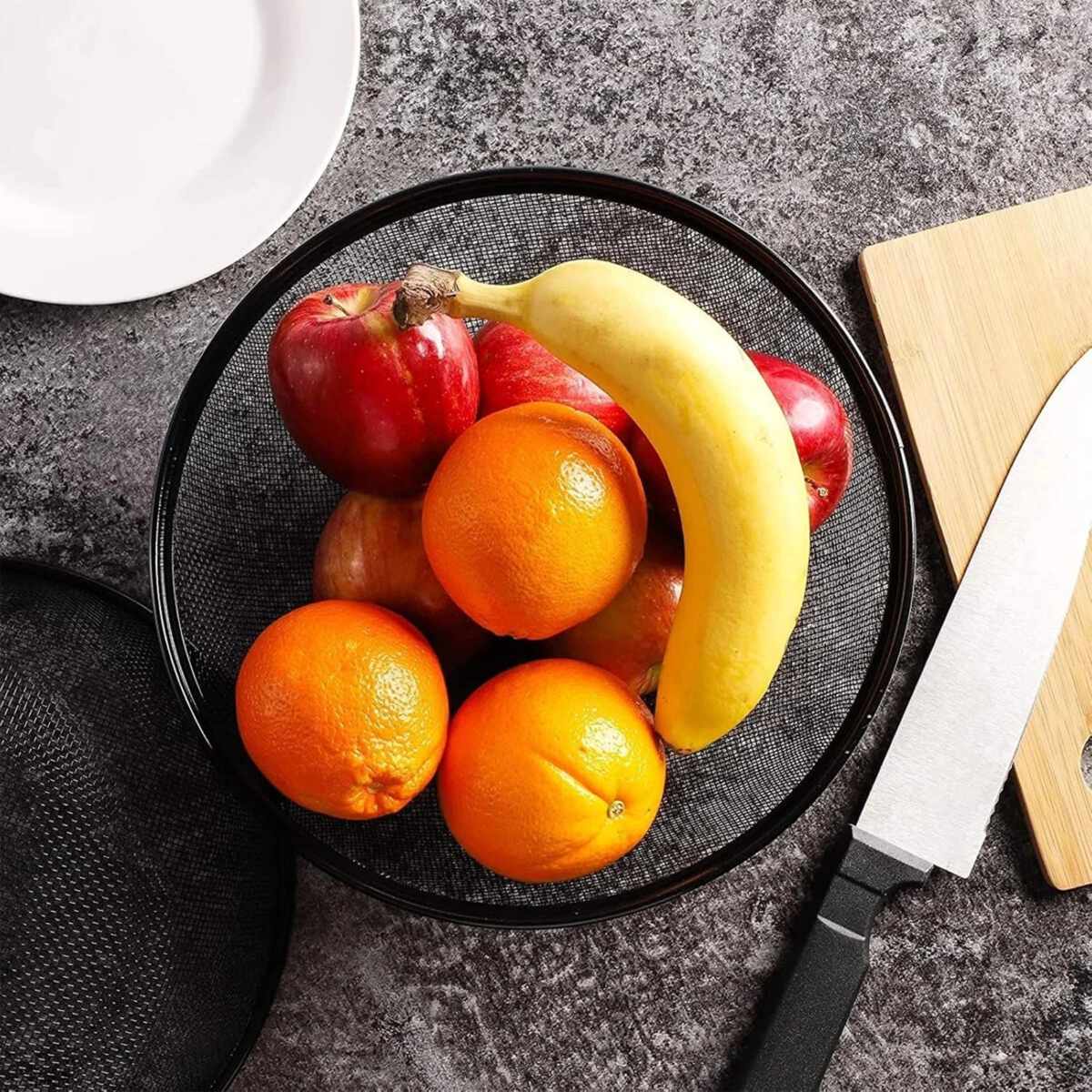 Fruit Multi-Function Kitchen Basket Lid With Drain Storage Container Tool