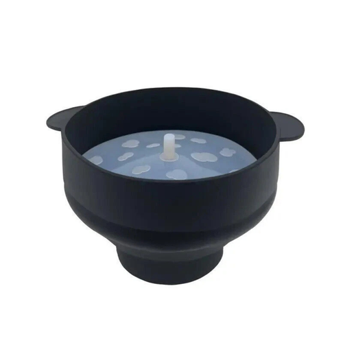 Popcorn Silicone Maker Popper Black Microwave Bowl Snack Kitchen