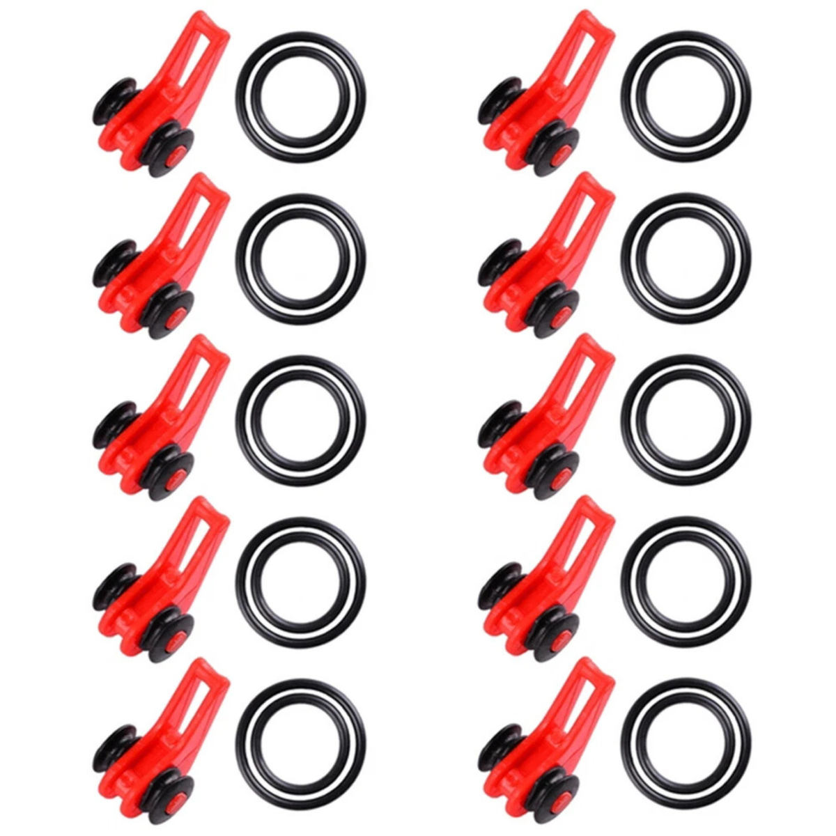 Red Hook Keeper Easy Install Fishing Rod Pole Holder 20 Sets Kit