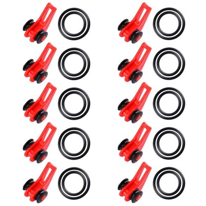 Red Hook Keeper Easy Install Fishing Rod Pole Holder 20 Sets Kit