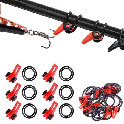Red Hook Keeper Easy Install Fishing Rod Pole Holder 20 Sets Kit