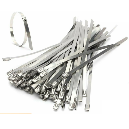Cable Zip Ties Stainless Steel Self Locking Heavy Duty 150mm Pack