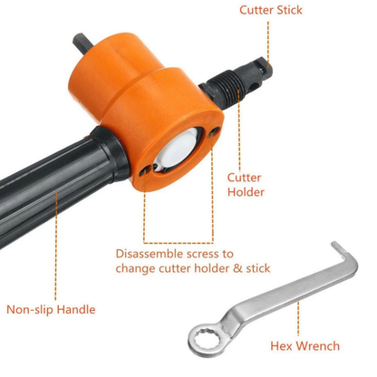 Sheet Double Professional Nibbler Head Metal Orange Cutting Tool Double