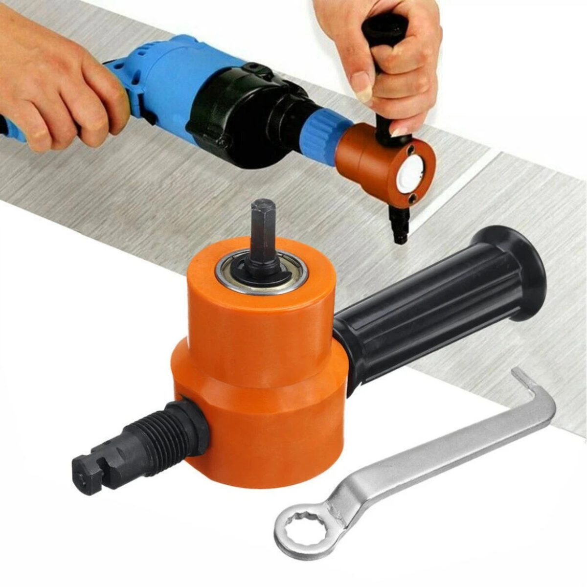 Sheet Double Professional Nibbler Head Metal Orange Cutting Tool Double