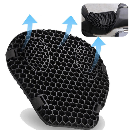 Motorcycle Honeycomb Gel 3D Seat Cushion Shock Absorbing Riding Pad