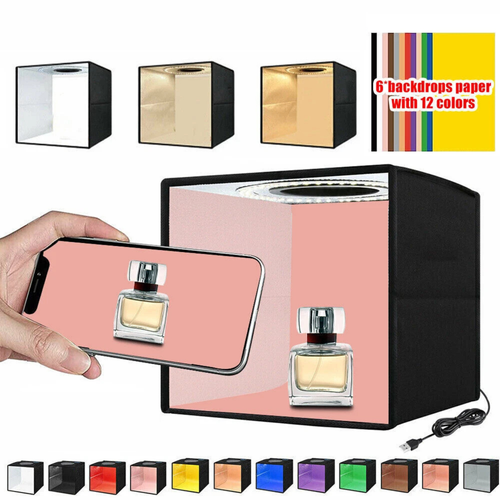 Photography Foldable Studio Light Box 40cm 144LED Light Setup Kit