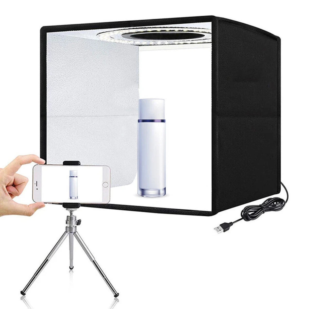 Photography Foldable Studio Light Box 40cm 144LED Light Setup Kit