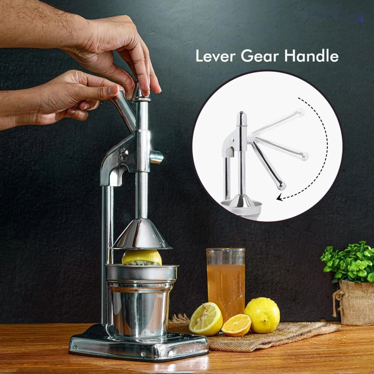 Hand Press Juicer Machine Manual Kitchen Fruit Squeezer Tool