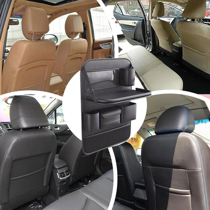 Storage Car Seat Back Bag Foldable Dining Table Travel Organizer