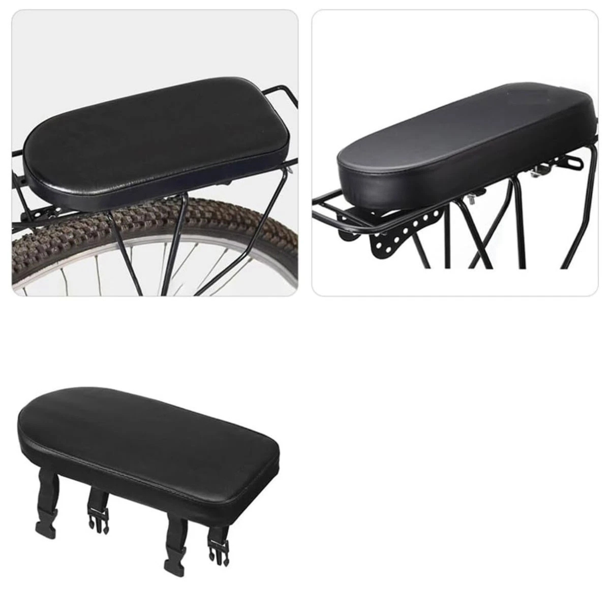 Bike Mountain Rear Seat Cushion 2 Pack Bicycle Saddle Comfort Pad Set