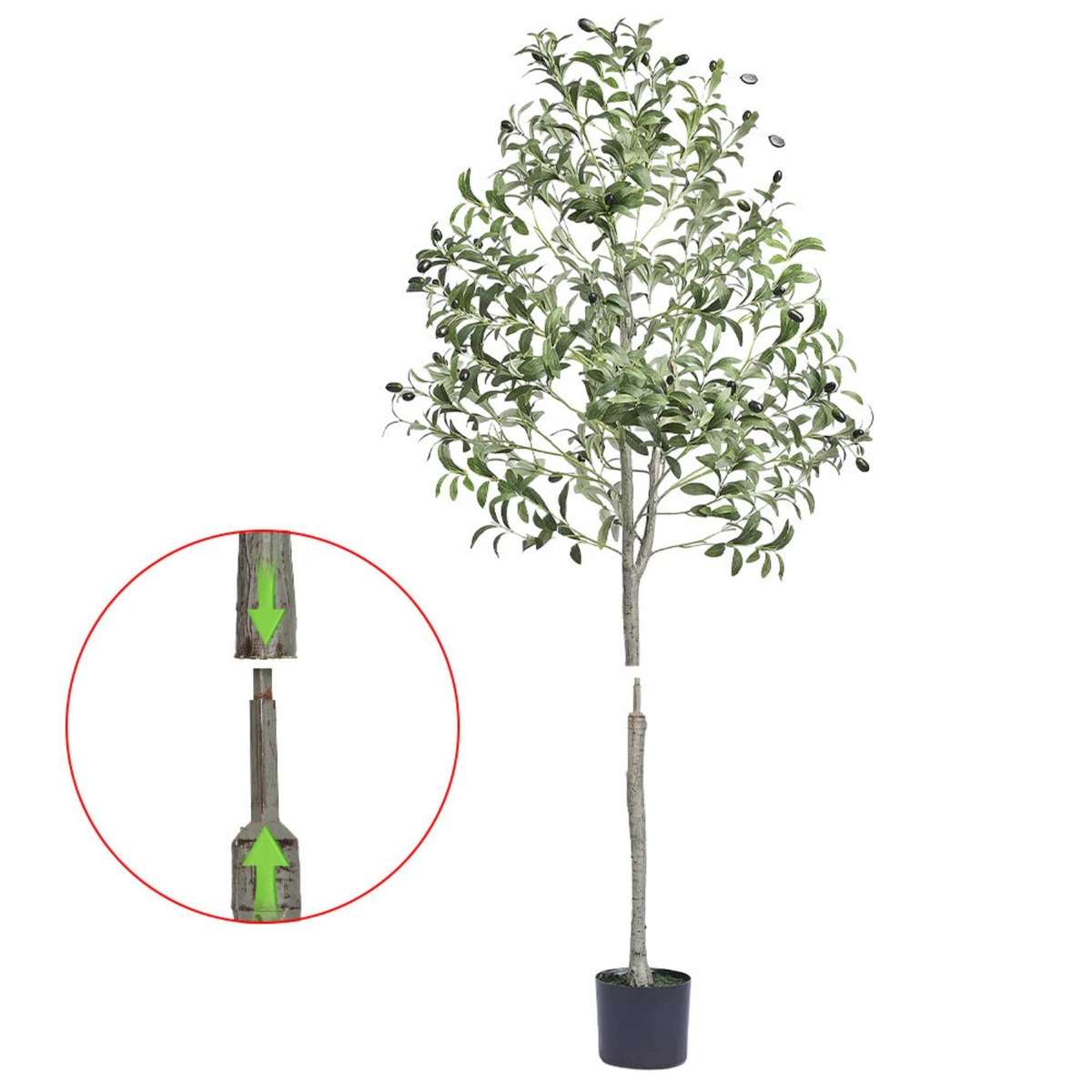 Artificial Green Plants Indoor Home Garden Office Plastic Decor Plant