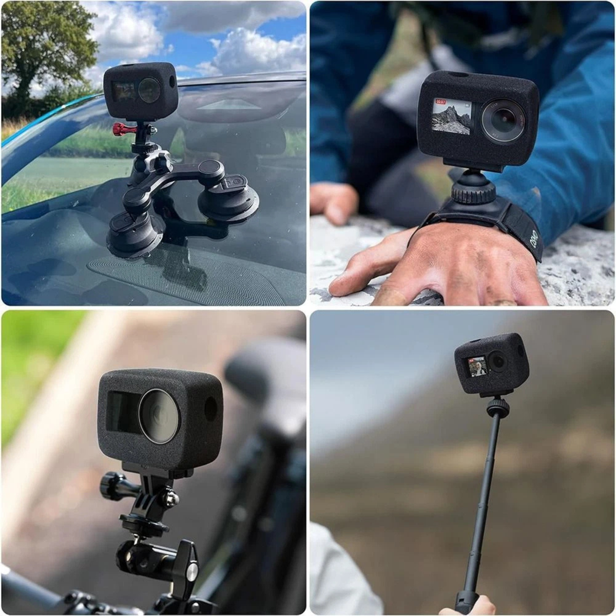 Windslayer DJI Osmo Action 5 Cover Protector Wind Noise Reduction Shield Case