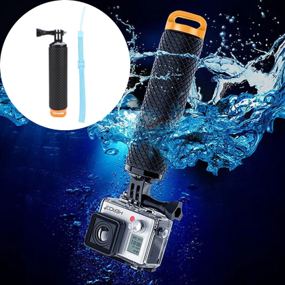 Floating Orange Hand Grip Mount Water Action Camera Diving Stabilizer Handle