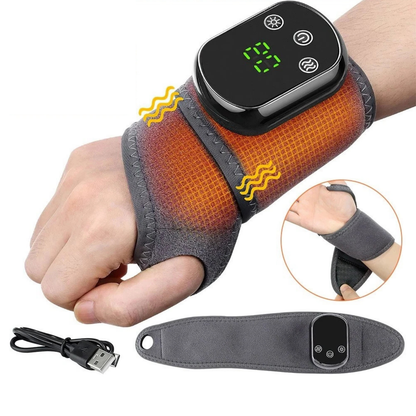 1x Heated Vibration Wrist Brace Electric Wrap for Hand Comfort