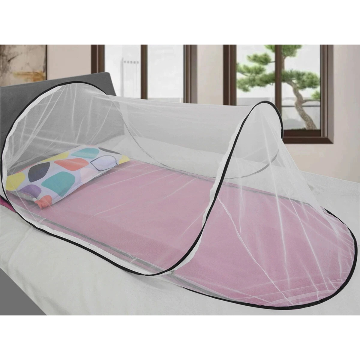Single Person Portable Mosquito Net Foldable Pop Up Sleeping Tent