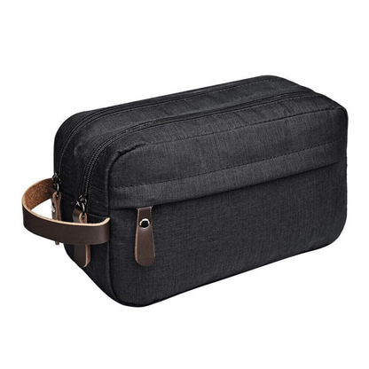 Mens Waterproof Toiletry Bag Travel Wash Case Organizer Black