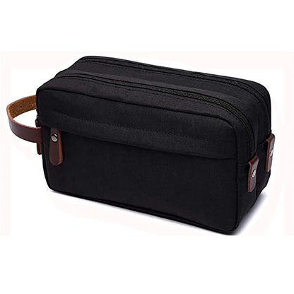 Mens Waterproof Toiletry Bag Travel Wash Case Organizer Black