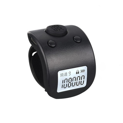 Black Digital Finger Ring Counter LCD Electronic Hand Tally Clicker Counter