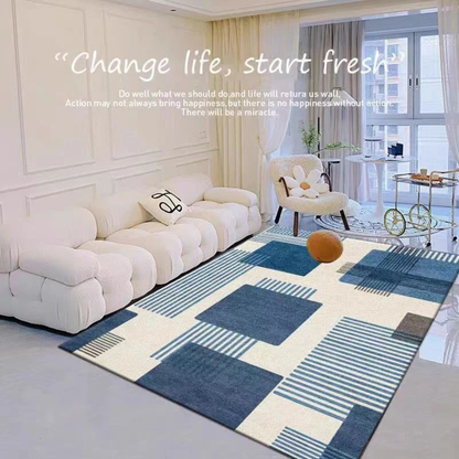 Large Soft Bedroom Living Room Carpet Anti-Slip Floor Mat Rug Modern Geometry 14