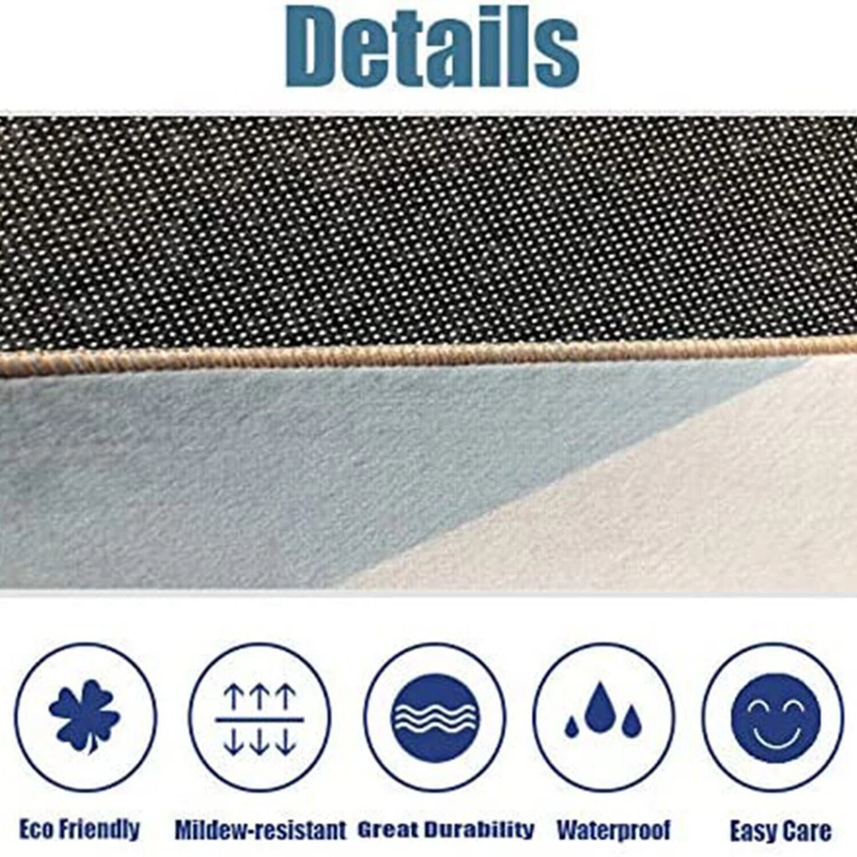 Large Soft Bedroom Living Room Carpet Anti-Slip Floor Mat Rug Modern Geometry 7