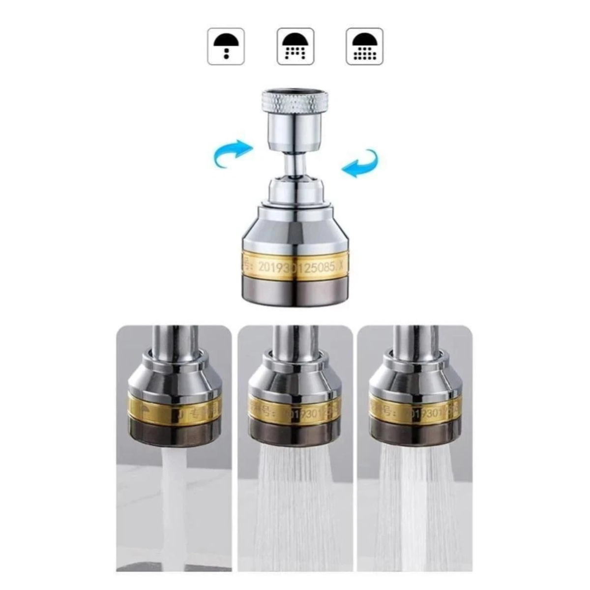 Water Saving Faucet Aerator Spray Head Sink Tap Extender Large Size