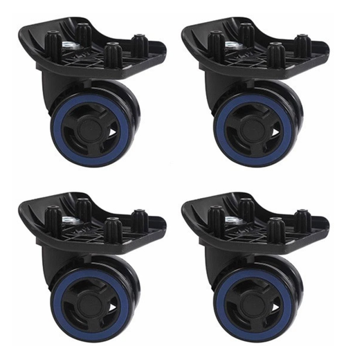 4X Luggage Wheel Replacement 360 Degree Silent Travel Trolley Wheels