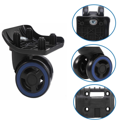4X Luggage Wheel Replacement 360 Degree Silent Travel Trolley Wheels